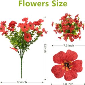 Two Set Artificial Colorful Daisy Hanging Flowers with Coco Basket - Image 8