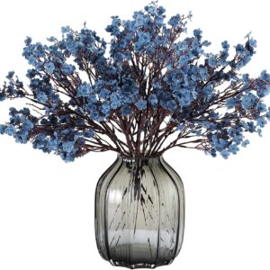 Jaky-global Babys Breath Orange Silk Artificial Flowers 6 Bundle European Fake Silk Plants Decor Wedding Party Farmhouse Decoration Bouquets Real - Image 23