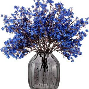 Jaky-global Babys Breath Orange Silk Artificial Flowers 6 Bundle European Fake Silk Plants Decor Wedding Party Farmhouse Decoration Bouquets Real - Image 27