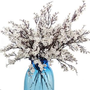 Jaky-global Babys Breath Orange Silk Artificial Flowers 6 Bundle European Fake Silk Plants Decor Wedding Party Farmhouse Decoration Bouquets Real - Image 41