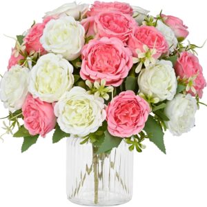Light Pink Artificial Peony Flower Bouquet - Image 13