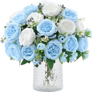 Light Pink Artificial Peony Flower Bouquet - Image 16