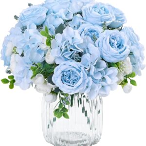 Light Pink Artificial Peony Flower Bouquet - Image 18