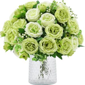 Light Pink Artificial Peony Flower Bouquet - Image 19