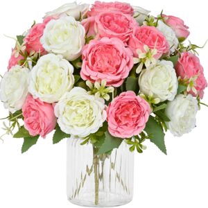 Light Pink Artificial Peony Flower Bouquet - Image 25