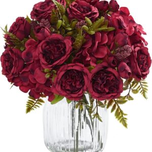 Light Pink Artificial Peony Flower Bouquet - Image 27