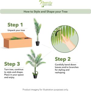 Nearly Natural Areca Palm With Vase Silk Plant, 38″ X 27″ X 25″ Product - Image 3